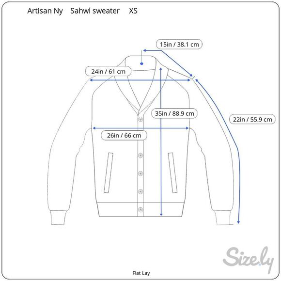 Artisan NY Open Cardigan Shawl Collar Southwest Pattern Size XS - Picture 8 of 8